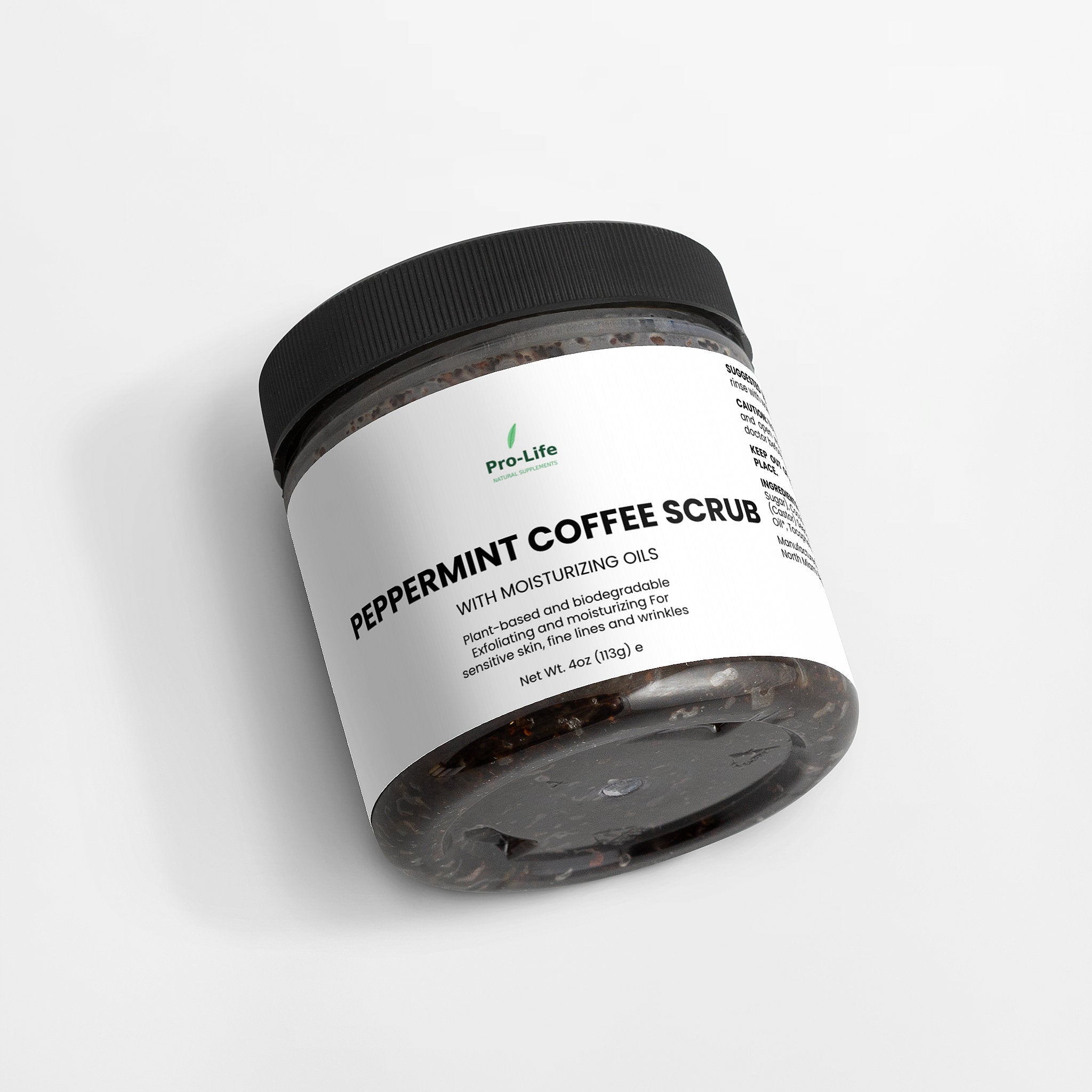 Peppermint Coffee Scrub
